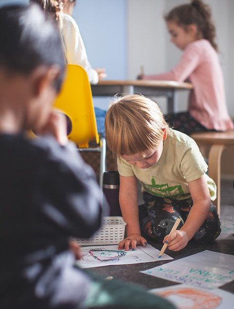 Children during activities