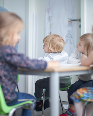 Children learning in classroom