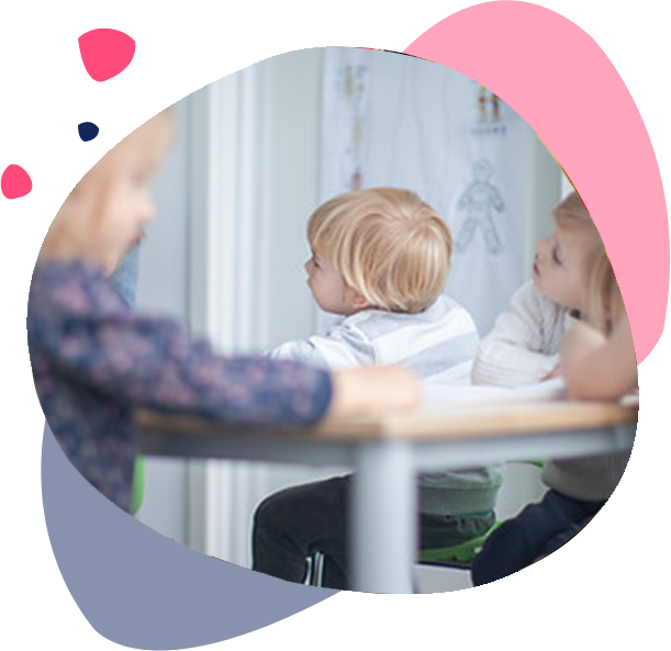 Children learning in classroom